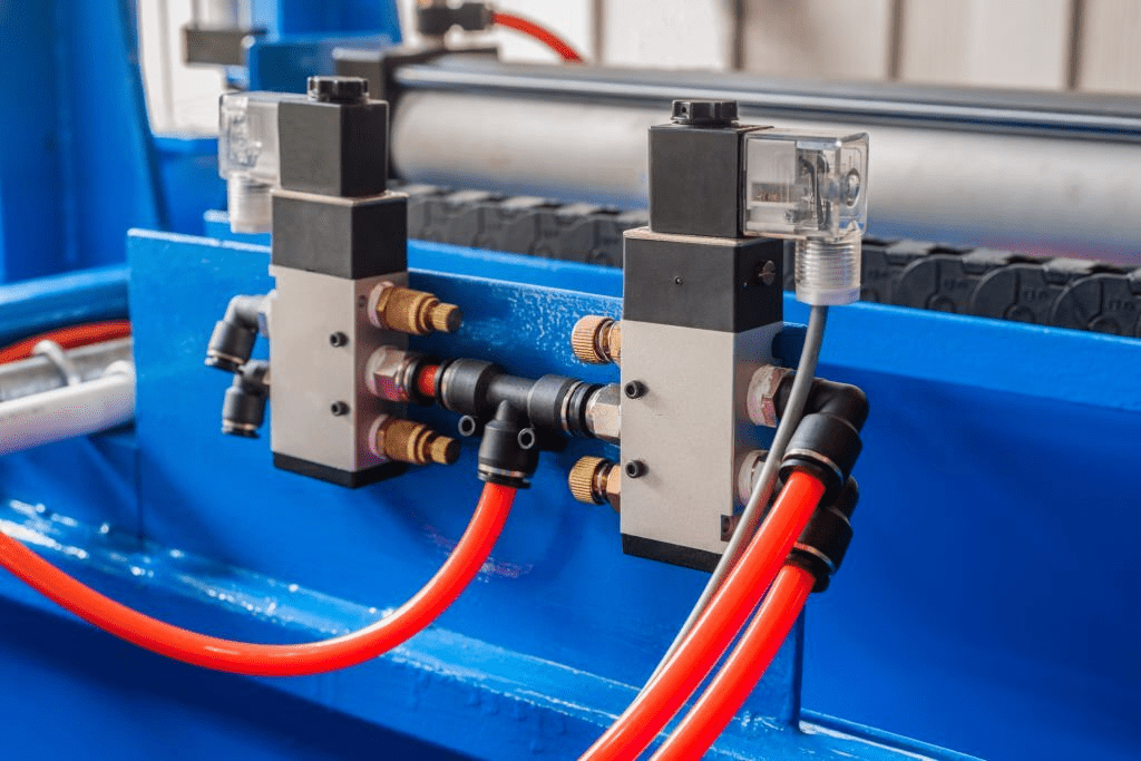 A lock-up control solenoid valve A lock-up control solenoid valve